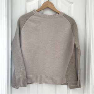 Hatch Maternity Merino Wool Crewneck Tan Sweater - FITS LIKE XS